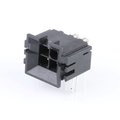 Molex Rectangular Power Connector, 4 Contact(S), Male, Solder Terminal, Receptacle 438100012